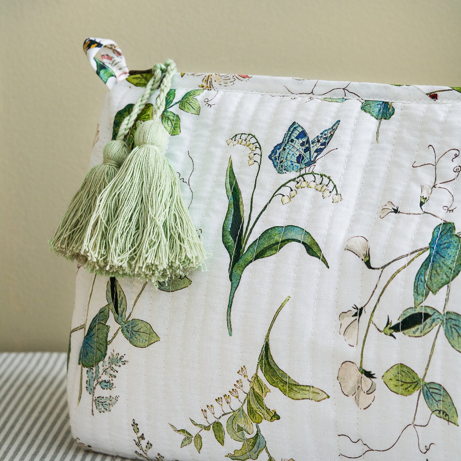 Wild Floral Cotton Wash Bag