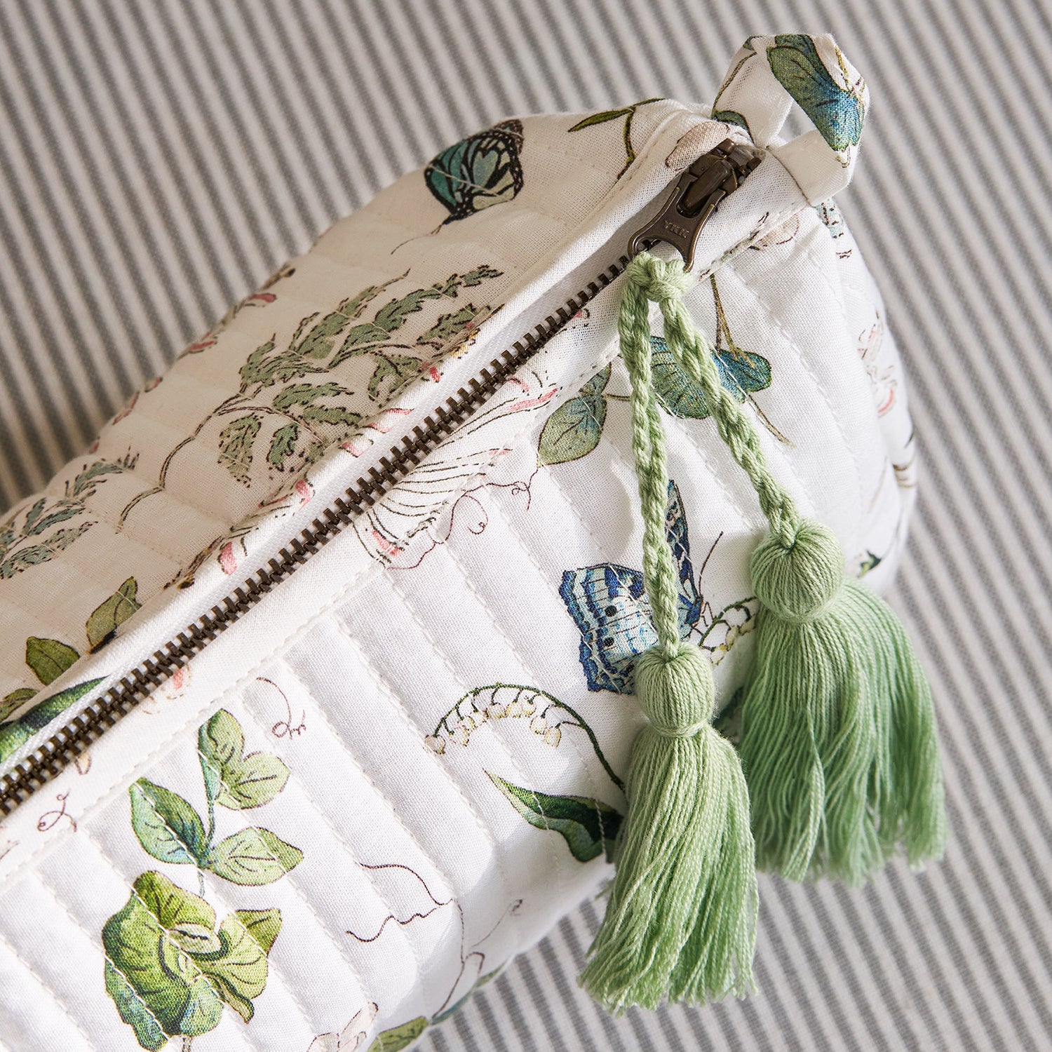 Wild Floral Cotton Makeup Bag