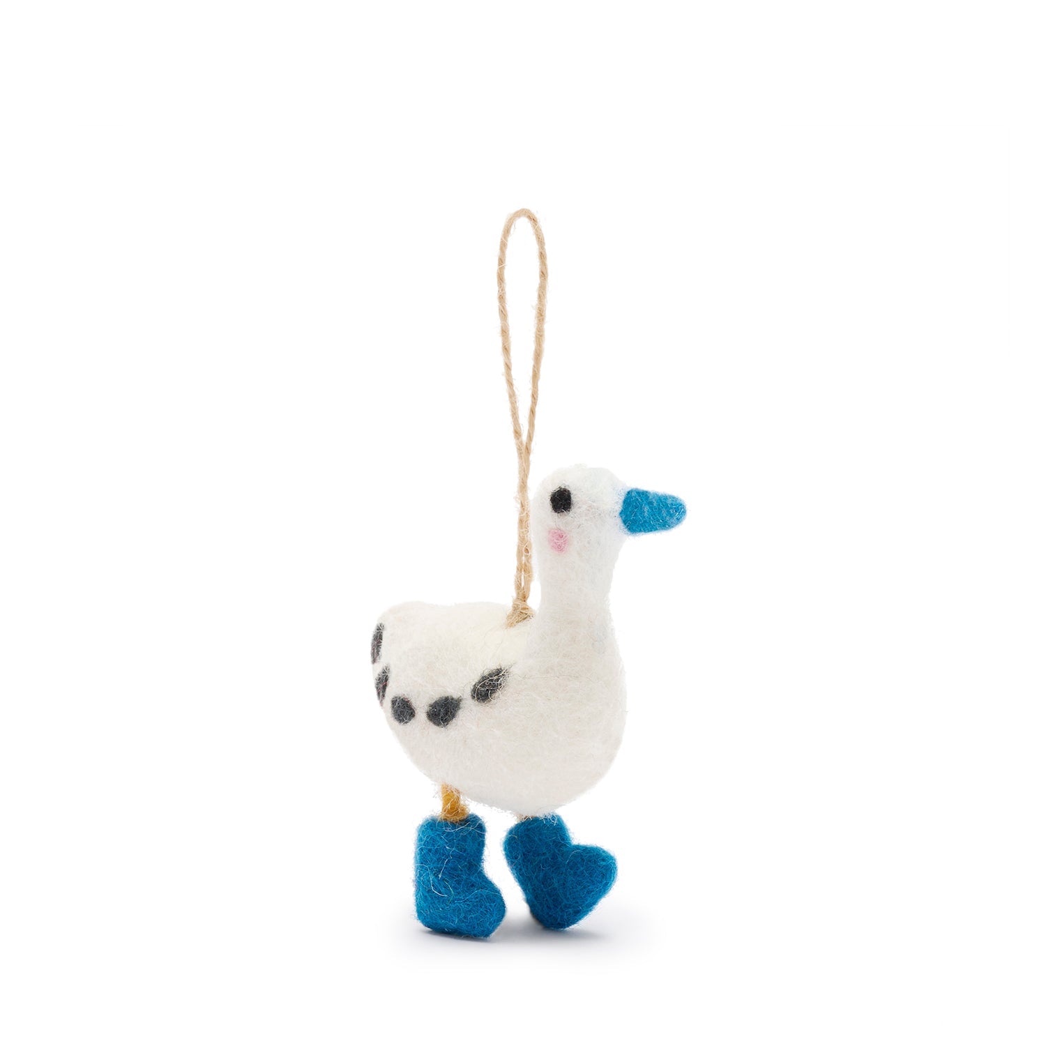 Runner duck felt hanging Easter decoration by Sophie Allport front