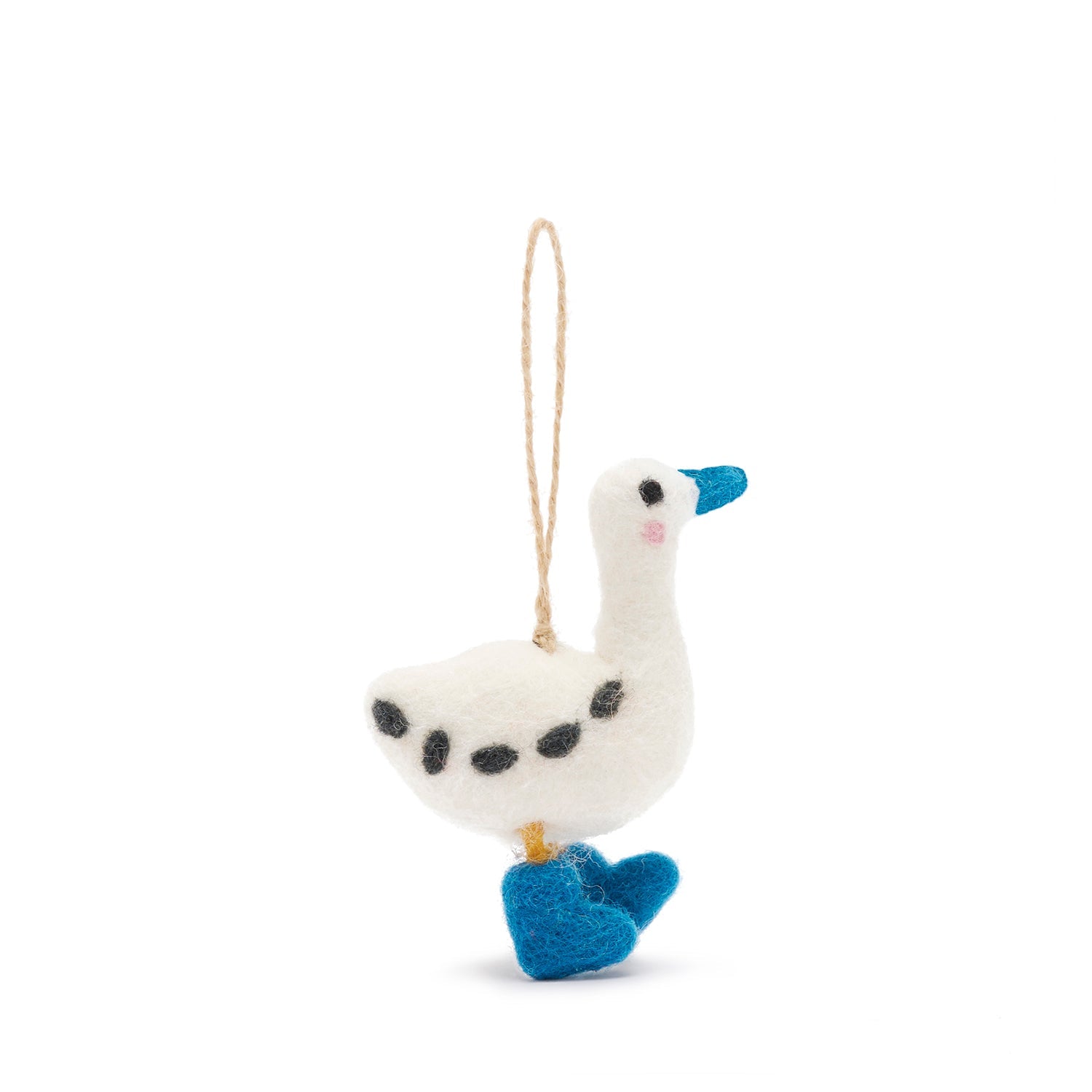 Runner duck felt hanging Easter decoration by Sophie Allport side