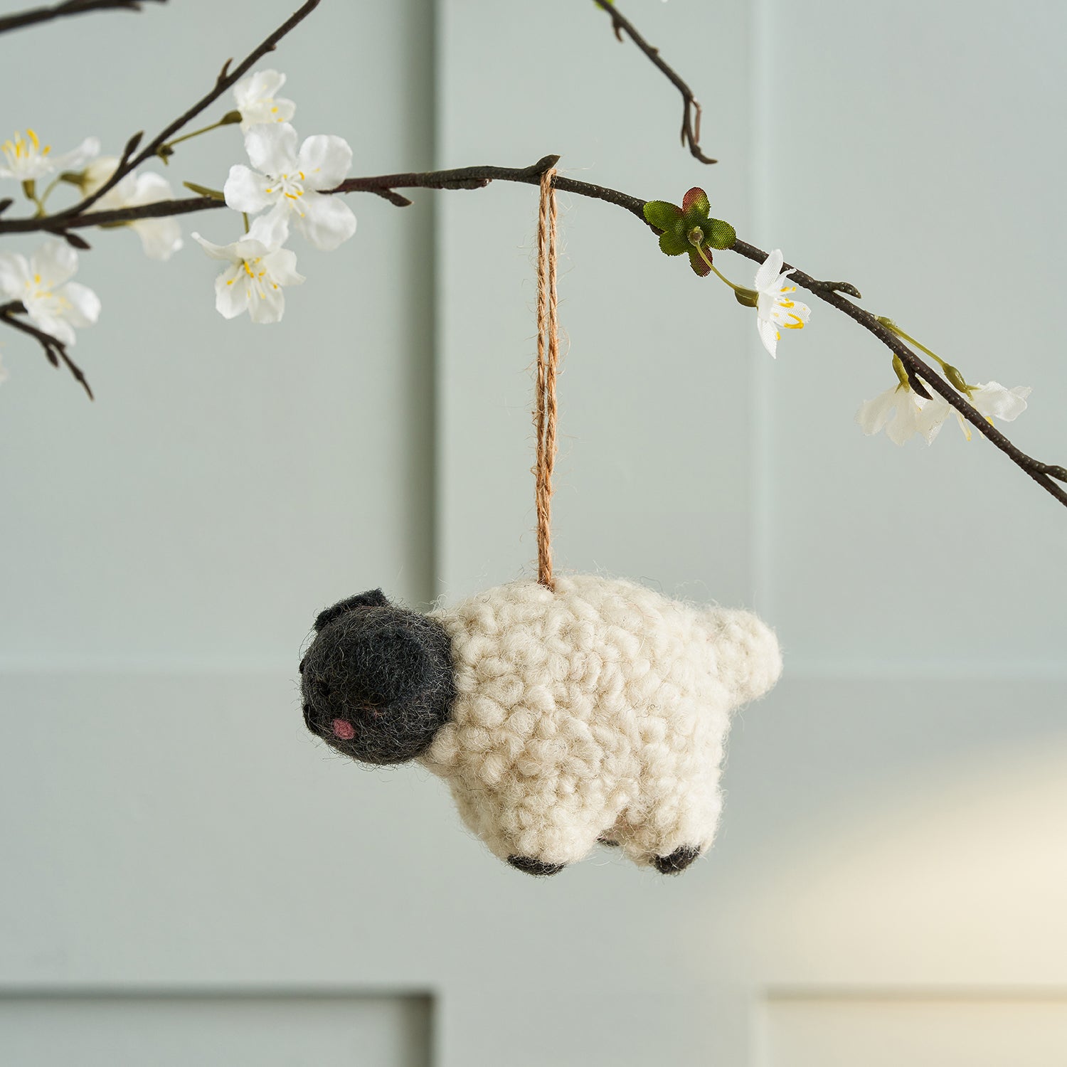 Sheep felt hanging Easter decoration by Sophie Allport