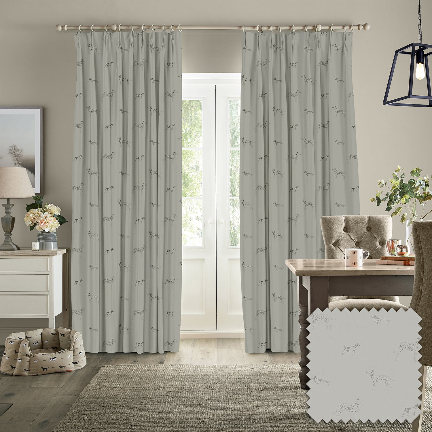 Fetch Warm Grey Made to Measure Curtains