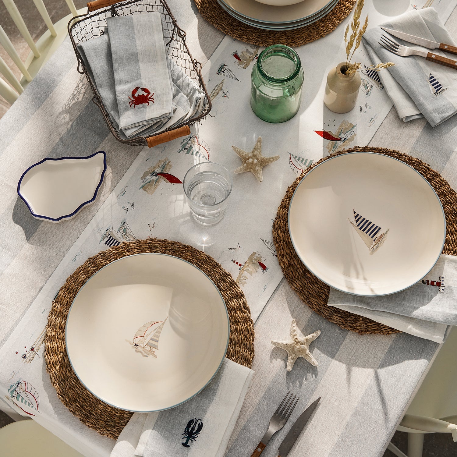 Coastal tableware collection by Sophie Allport