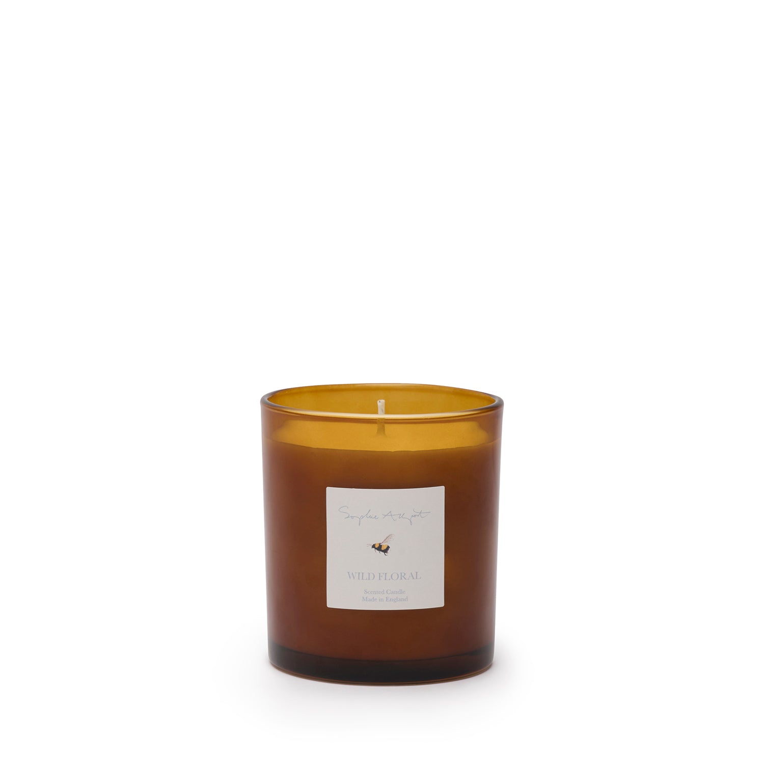 Floral scent glass candle by Sophie Allport front