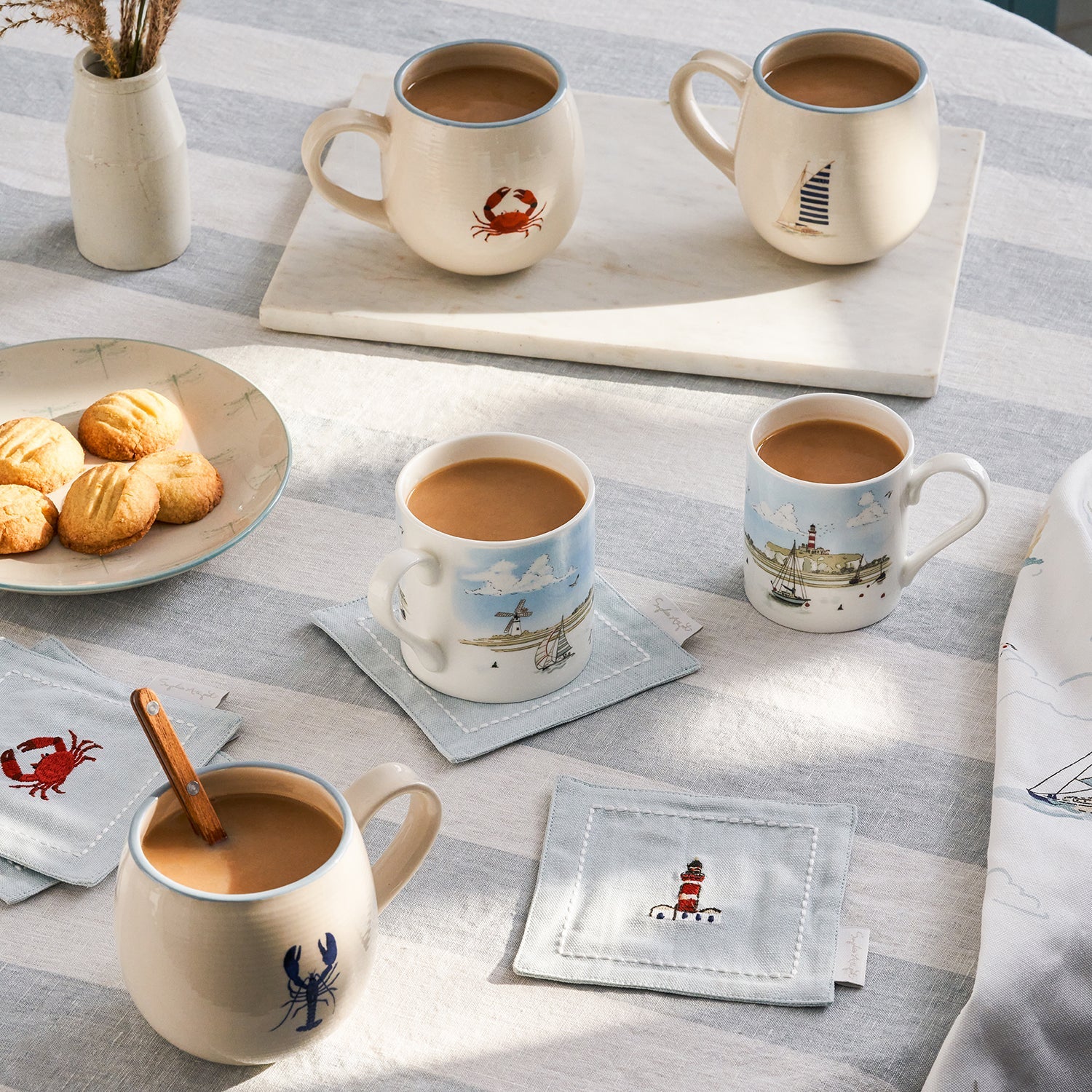 Coastal mugs collection by Sophie Allport