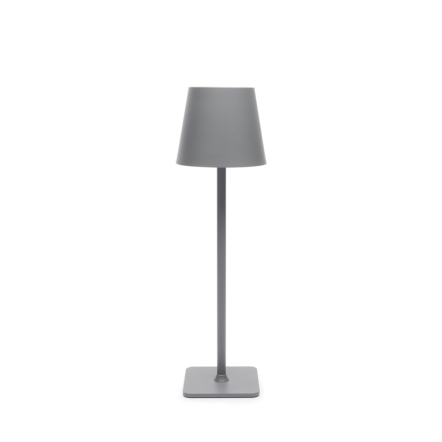 Grey rechargeable table lamp by Sophie Allport front