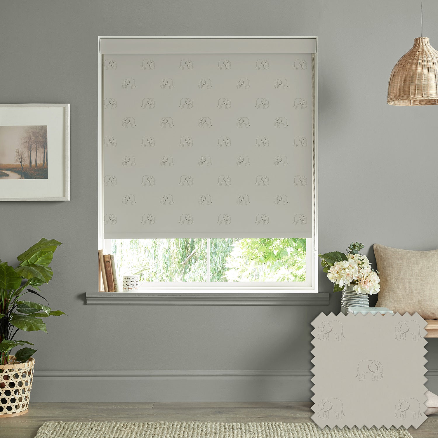 Elephant Slate Grey Made to Measure Roller Blind