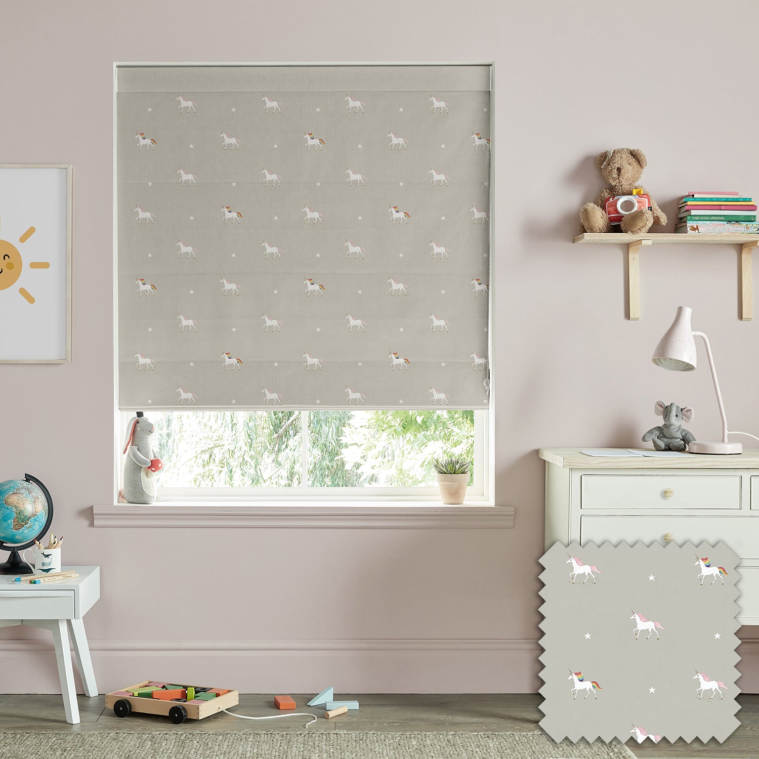 Unicorn Linen Made to Measure Roman Blind