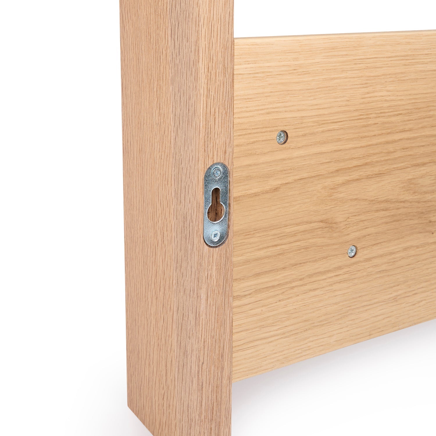 Oak display rack by Sophie Allport fixings detail