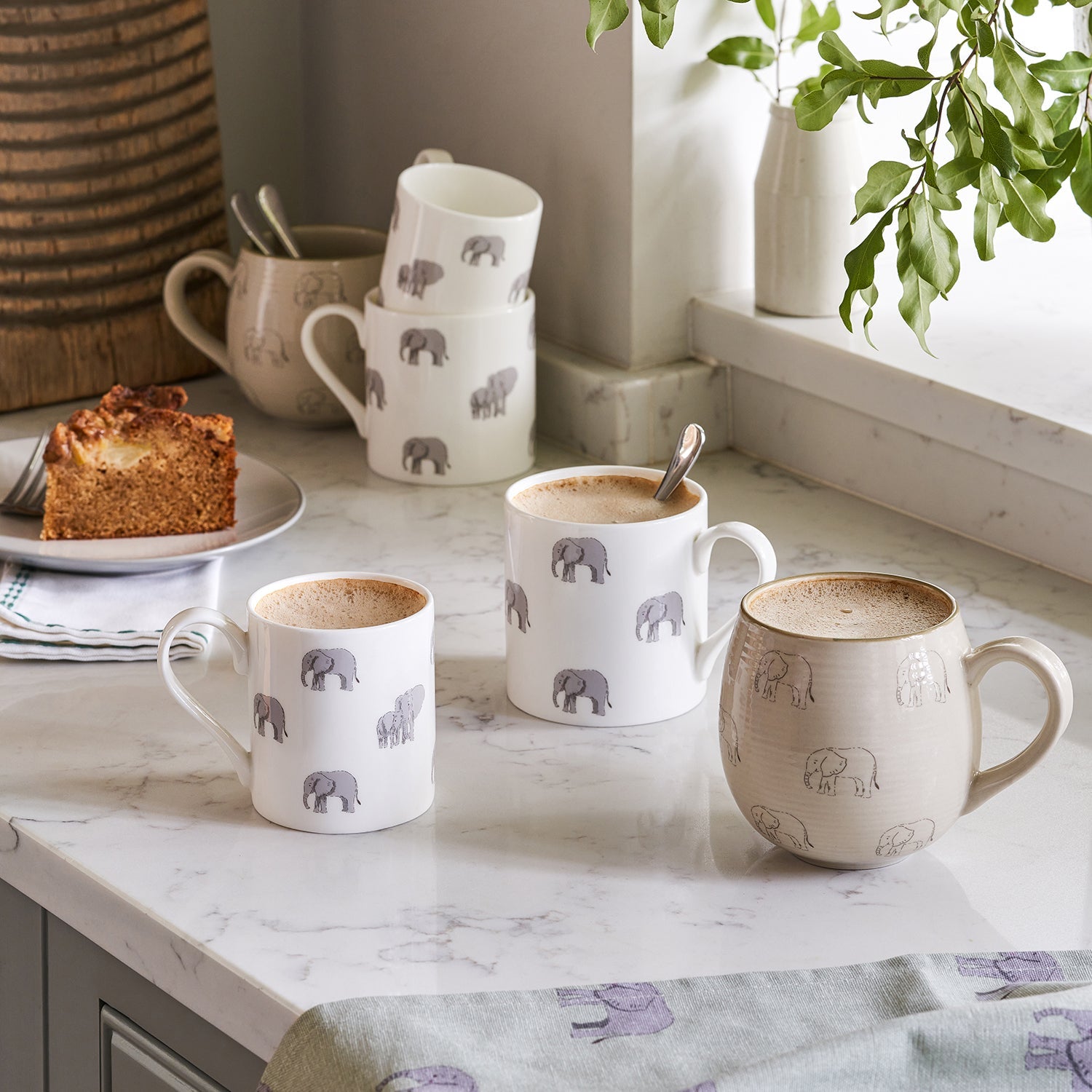 Elephant Stoneware Mug