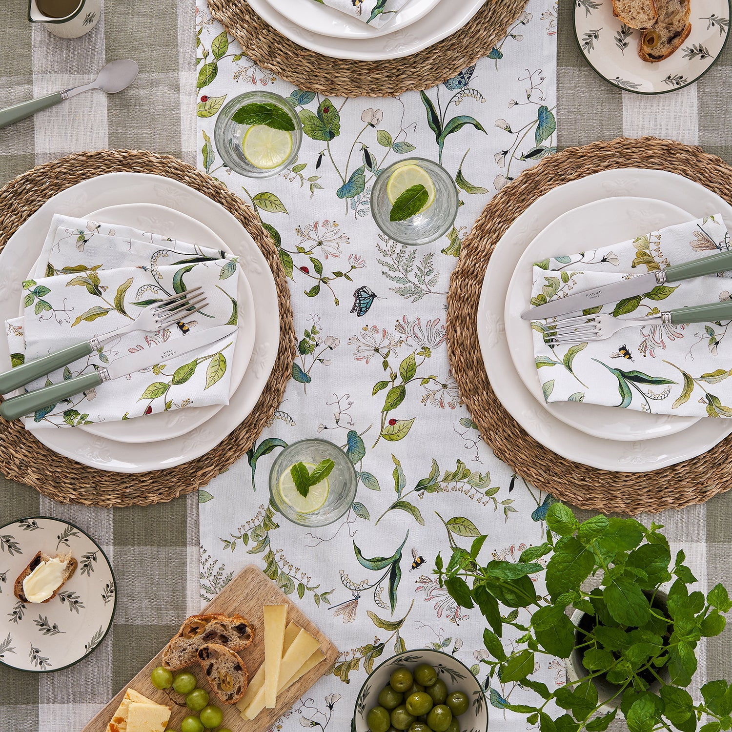 Floral print tableware collection by Sophie Allport