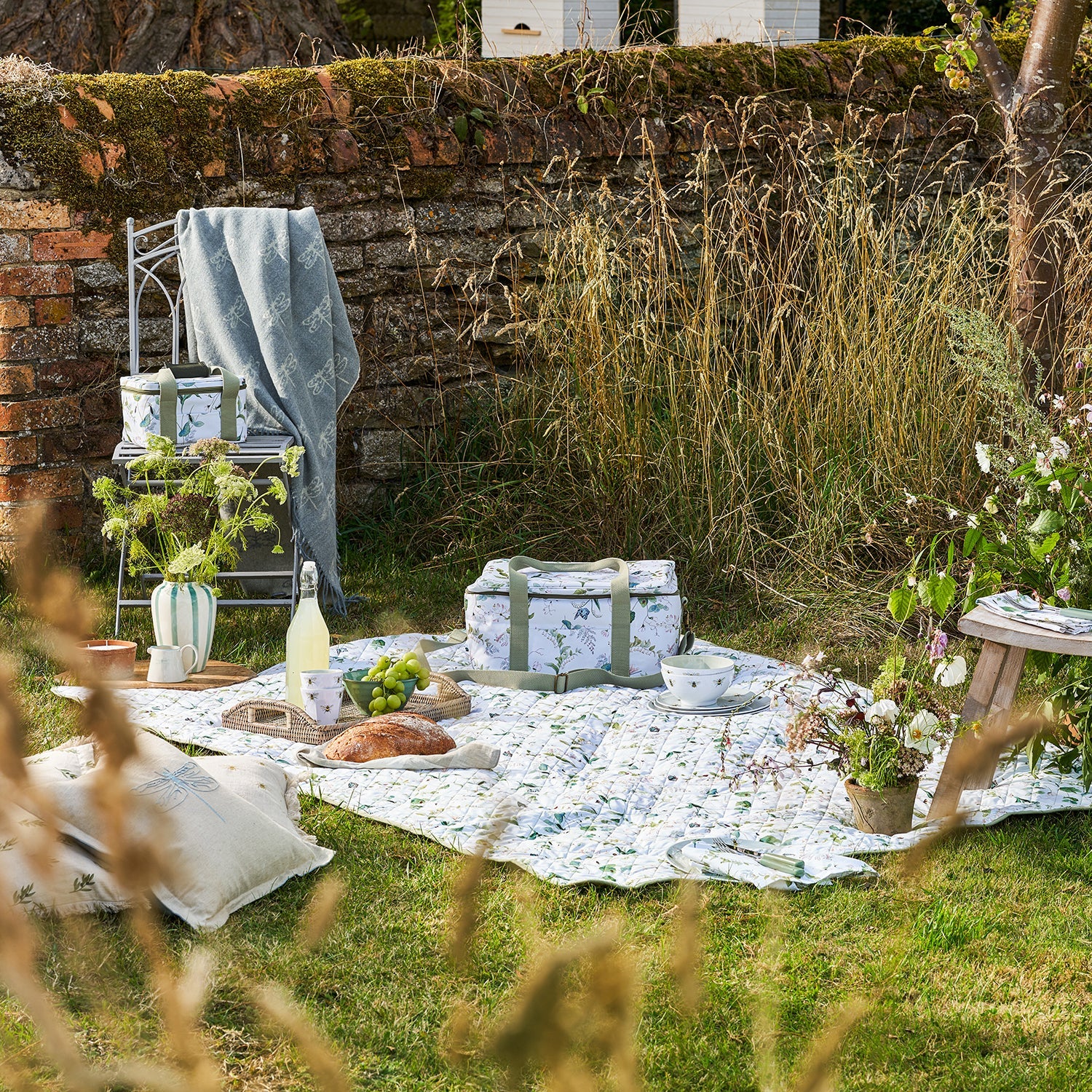 Floral picnicware collection by Sophie Allport