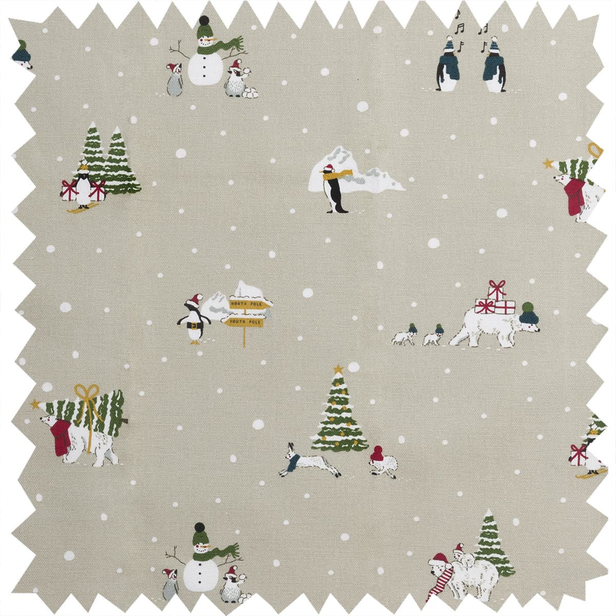 Snow Season Fabric by the Metre