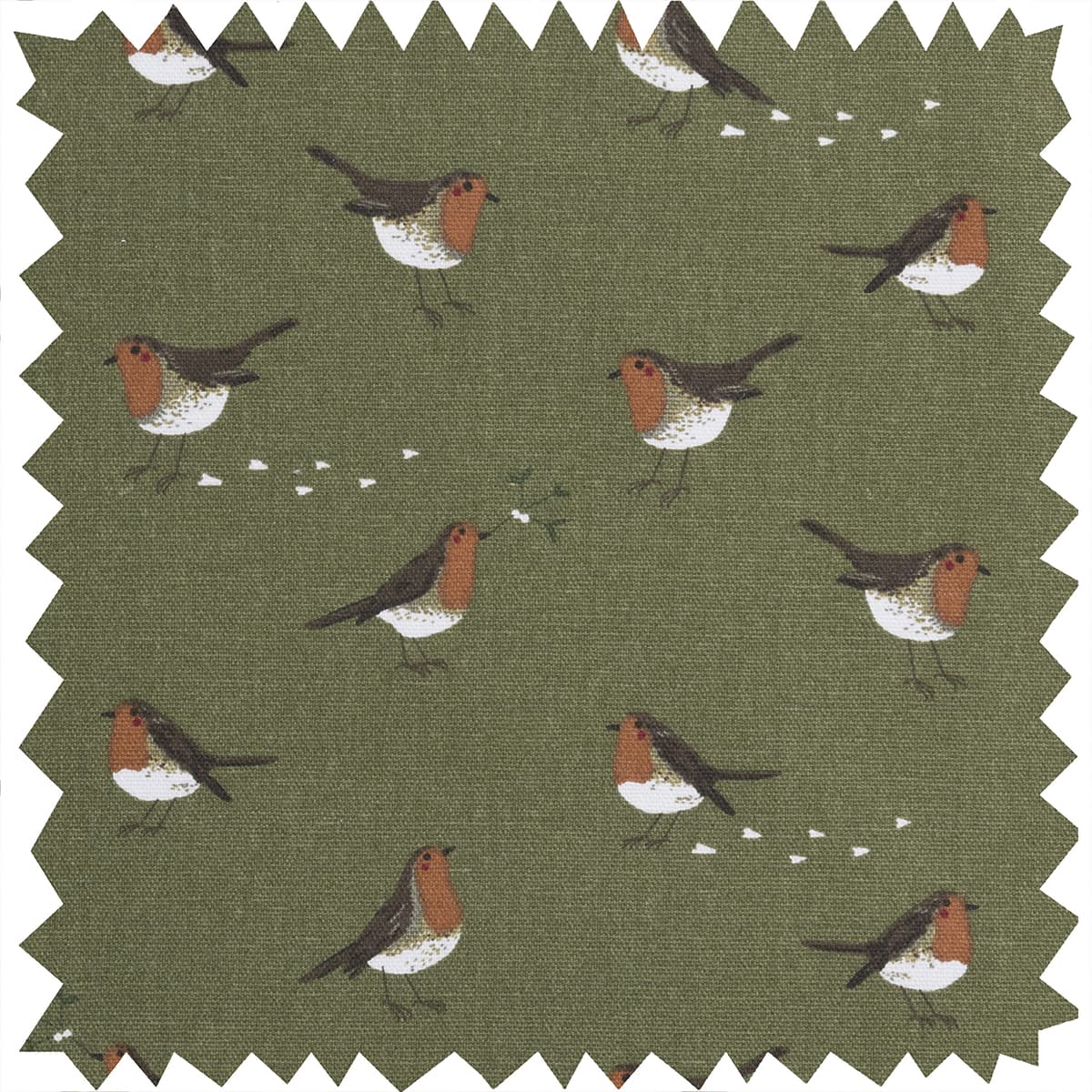 Robin Green Fabric by the Metre