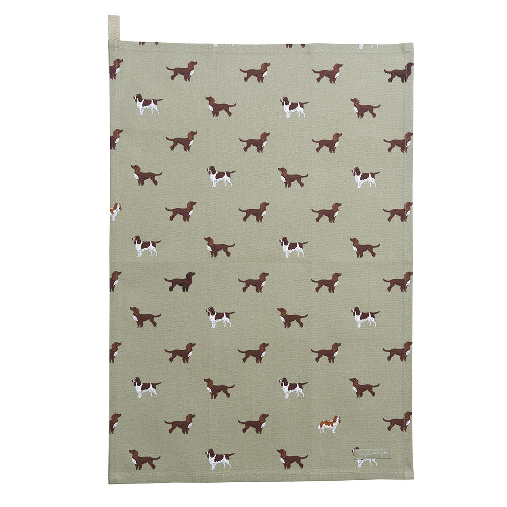 Spaniels Tea Towel