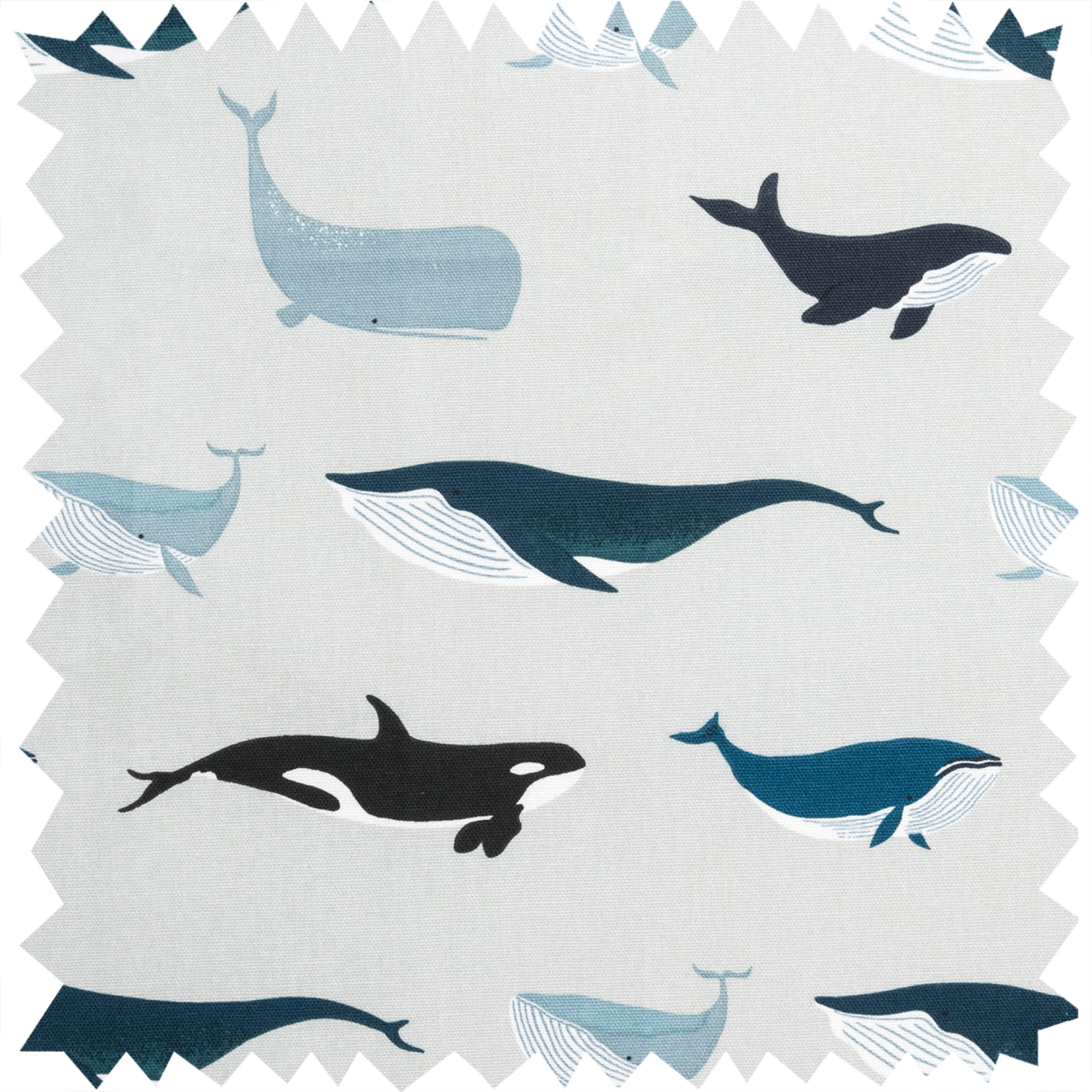 Whales Fabric Sample by Sophie Allport