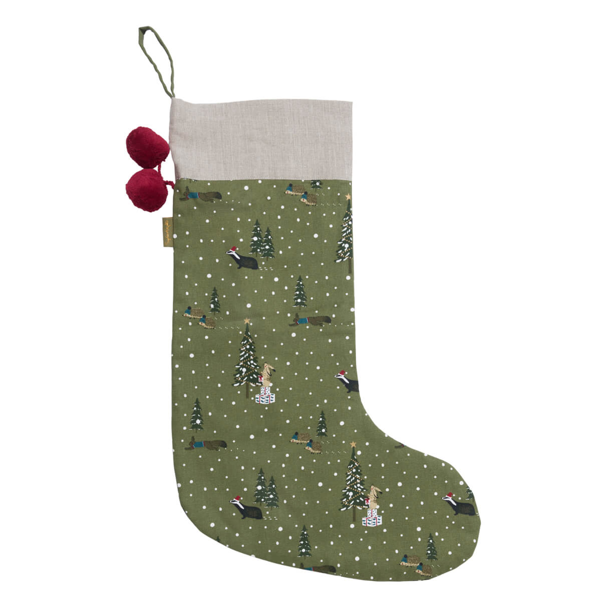 Festive Forest Christmas Stocking by Sophie Allport