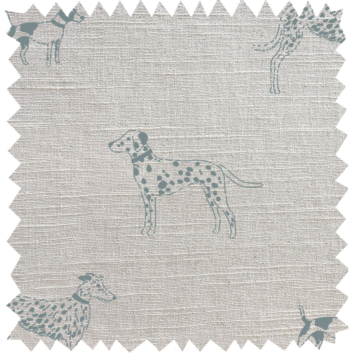 Fetch Duckegg Linen Blend Fabric Sample