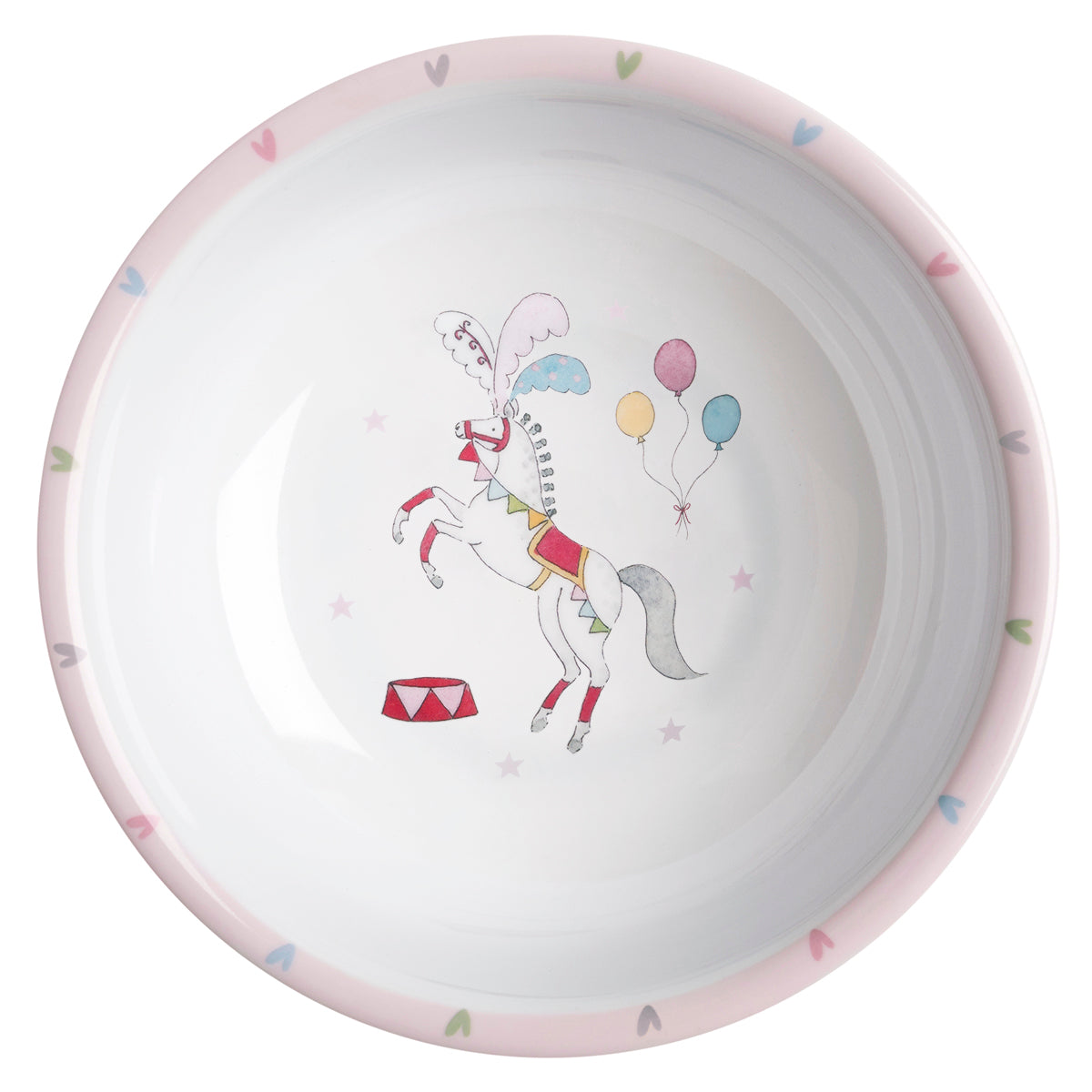 Fairground Ponies Childrens Melamine Bowl by Sophie Allport