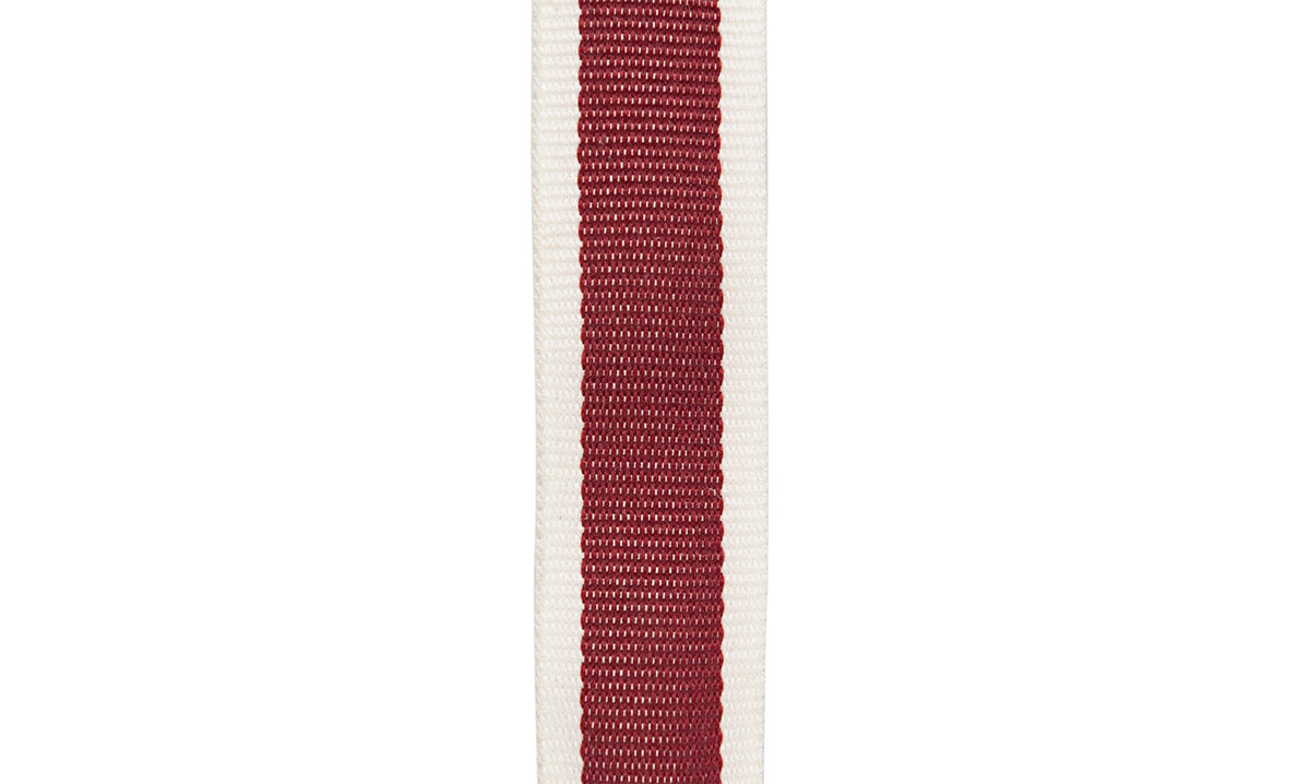 Claret Red Stripe Ribbon