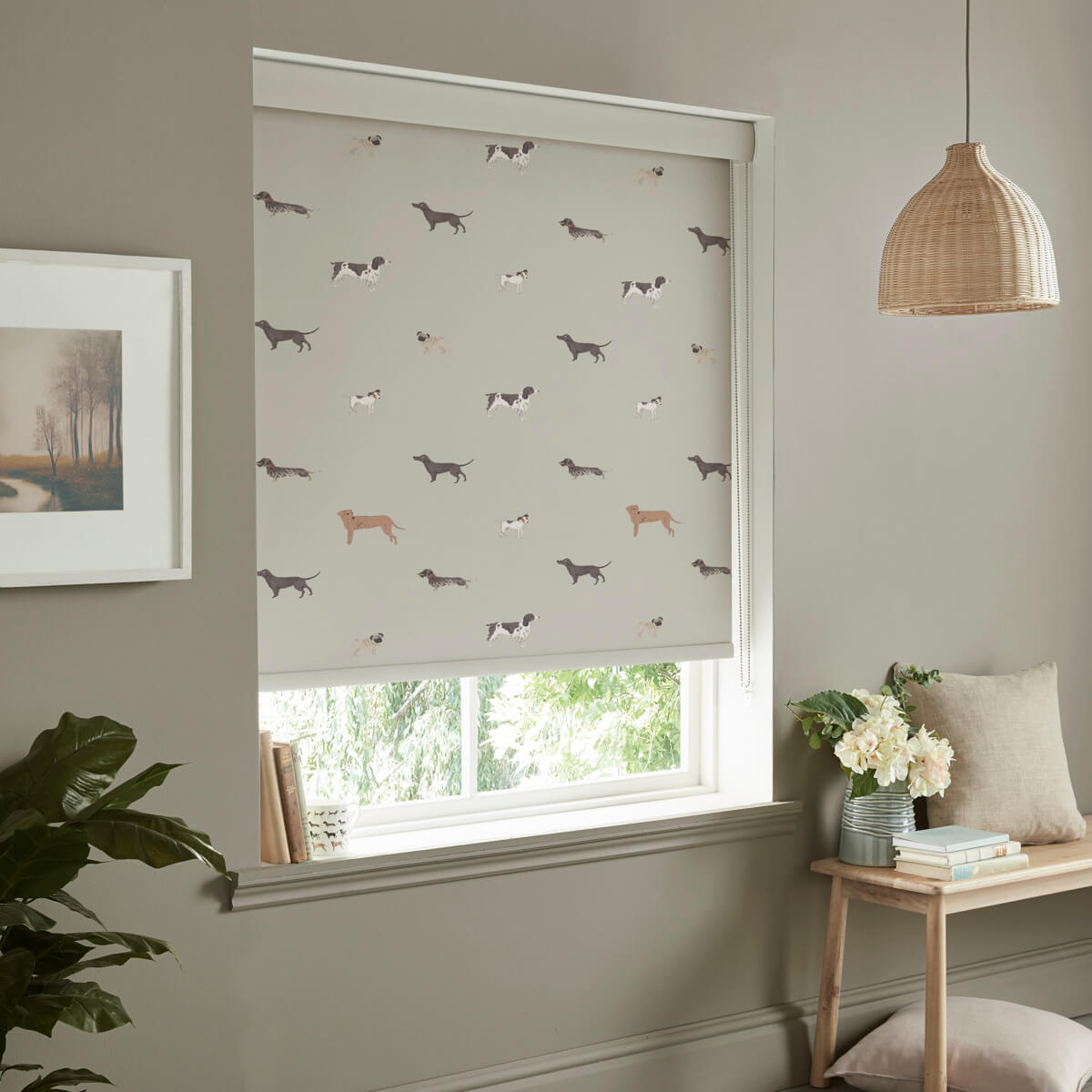 Woof Linen Roller Blind Sample