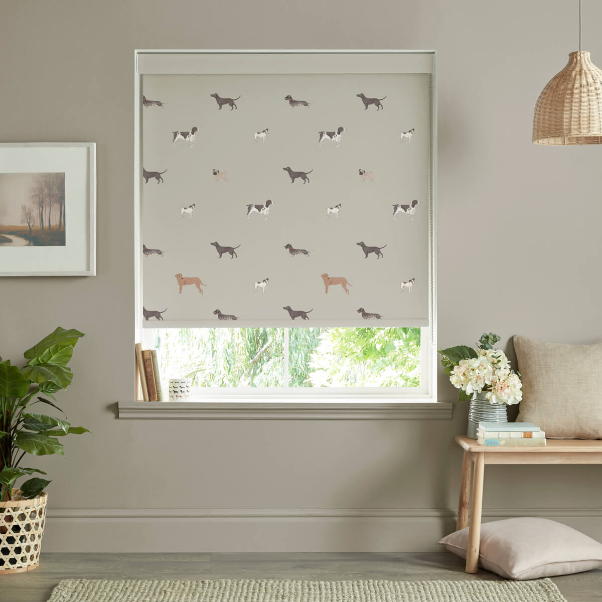 Woof Linen Roller Blind Sample