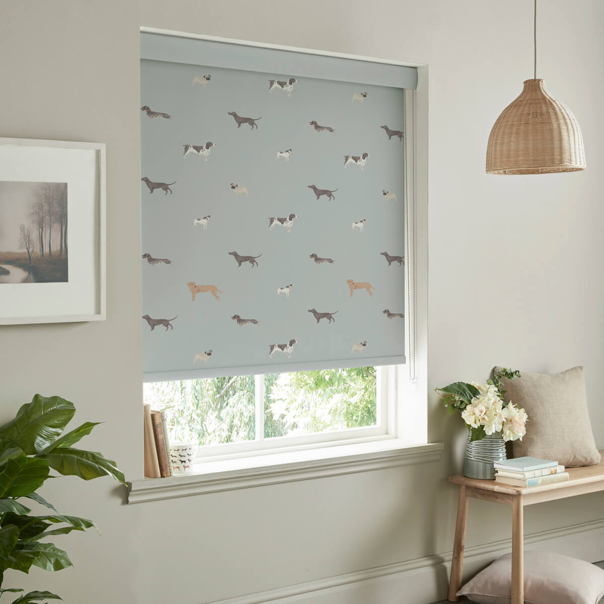 Woof Sage Roller Blind Sample