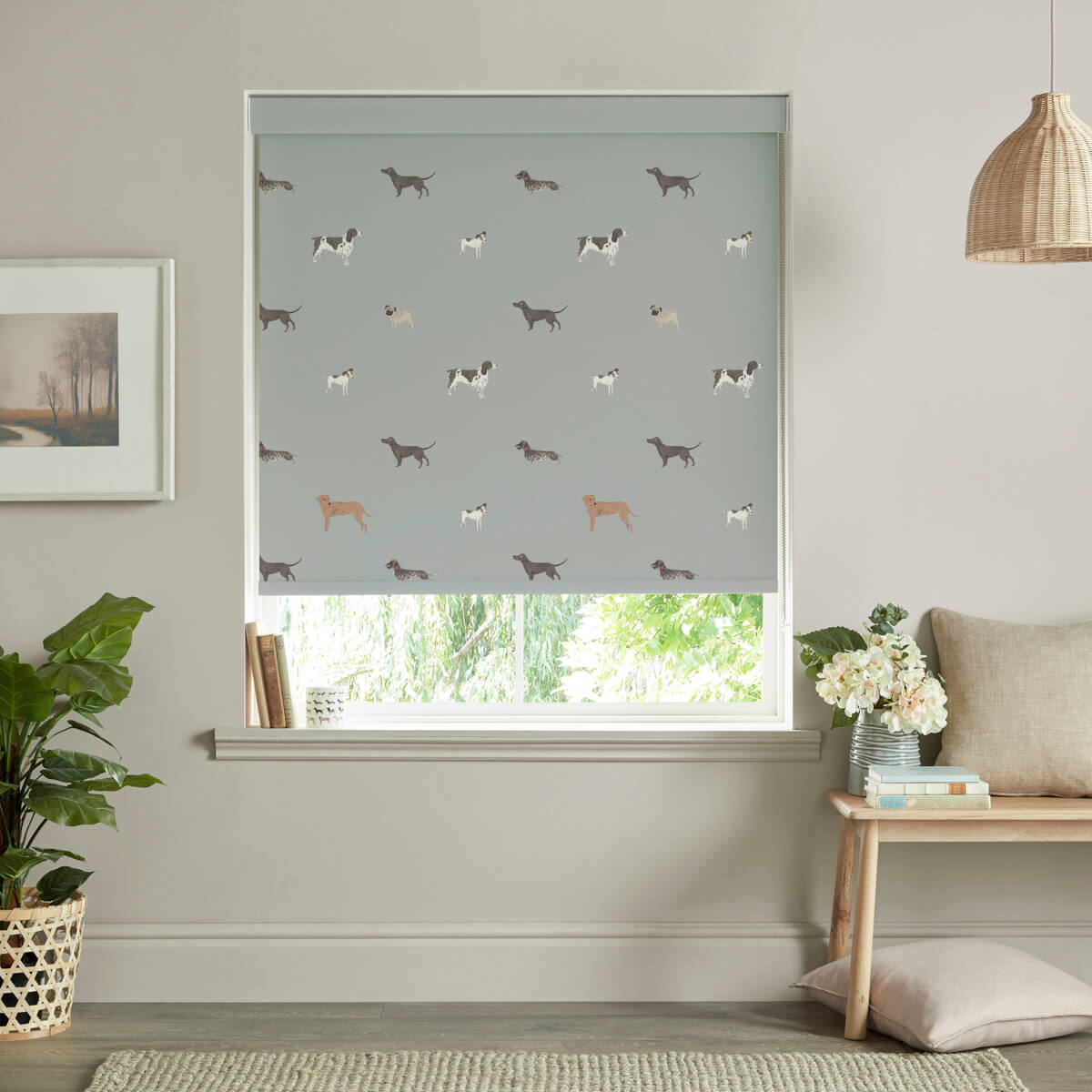 Woof Sage Roller Blind Sample