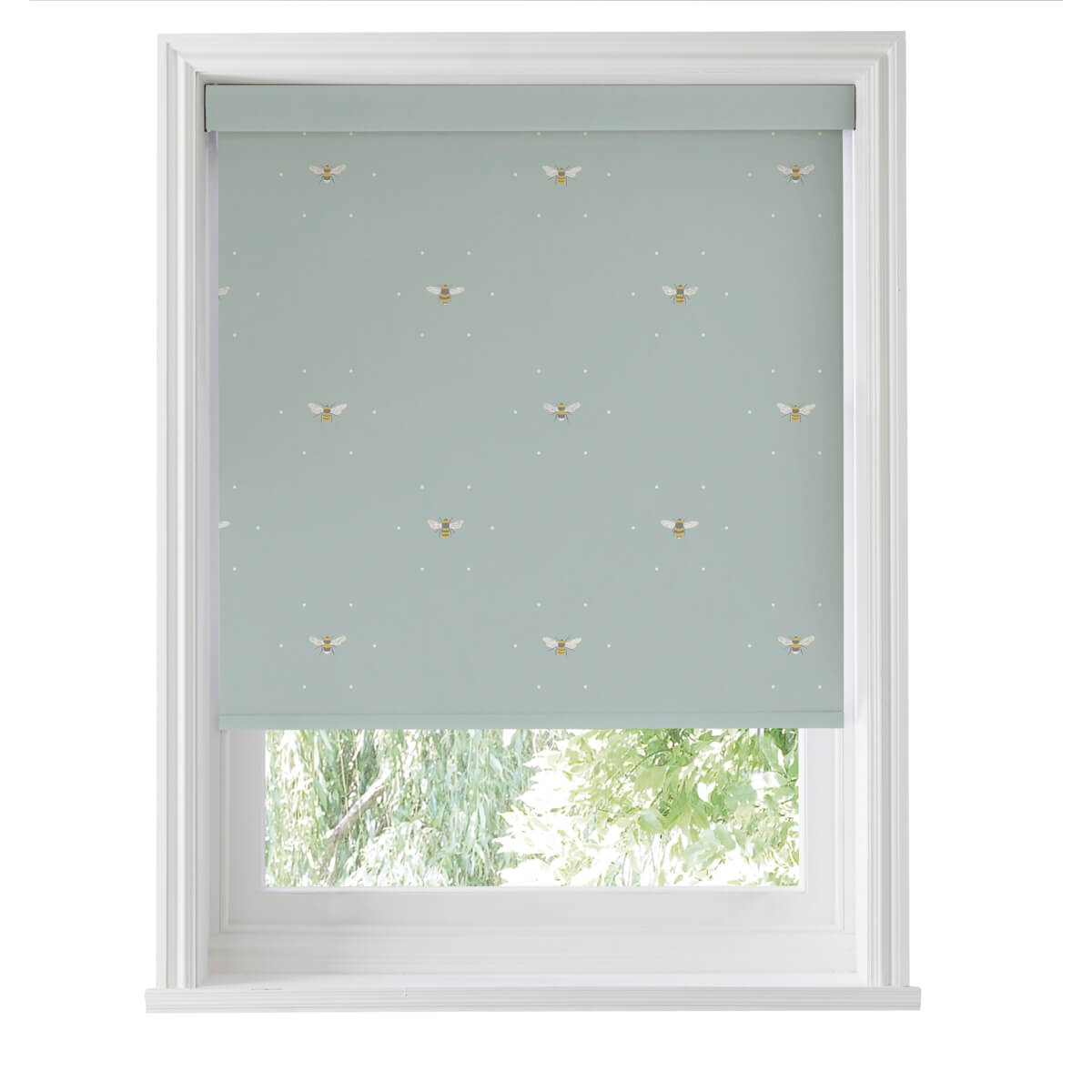 Bees Sky Roller Blind Sample