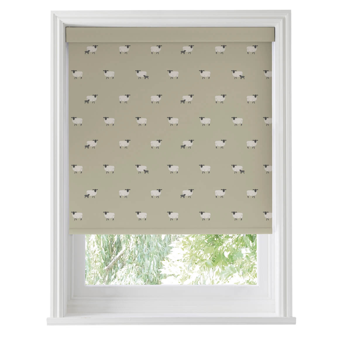 Sheep Sand Roller Blind Sample