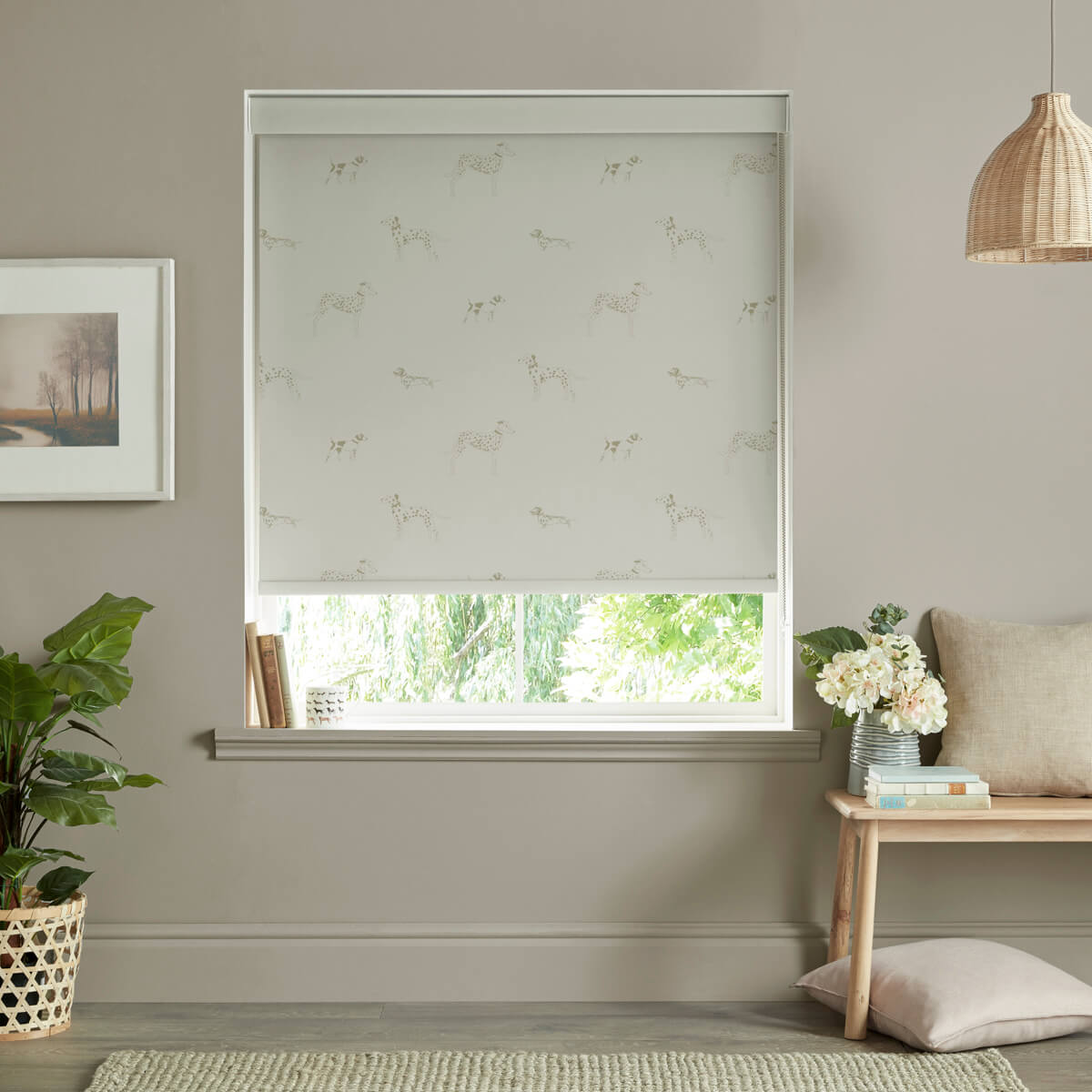 Fetch Natural Roller Blind Sample