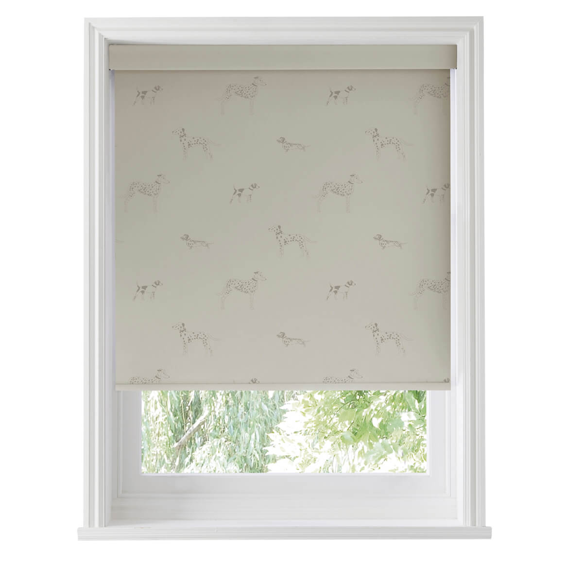 Fetch Warm Grey Roller Blind Sample