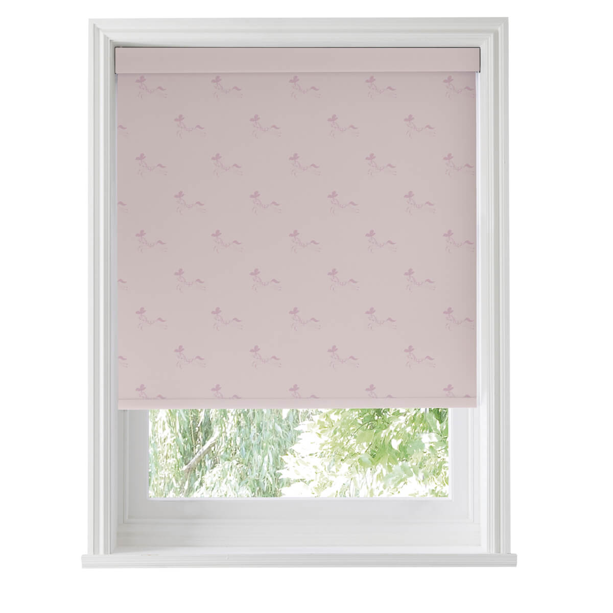 Fairground Ponies Blush Roller Blind Sample