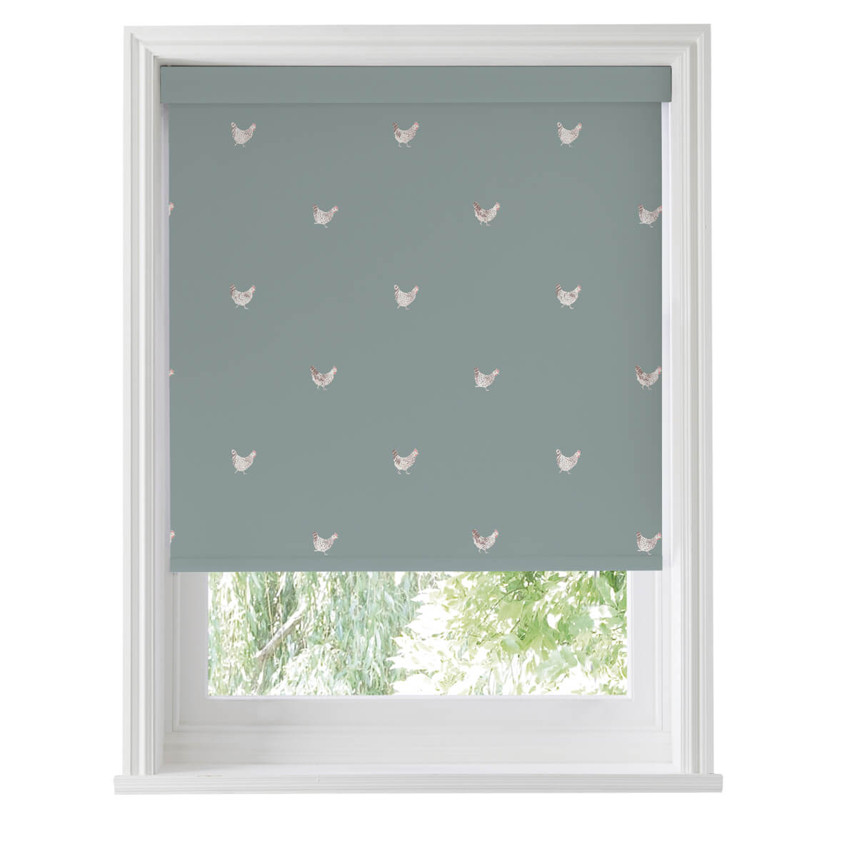 Chicken Deep Duck Egg Roller Blind Sample