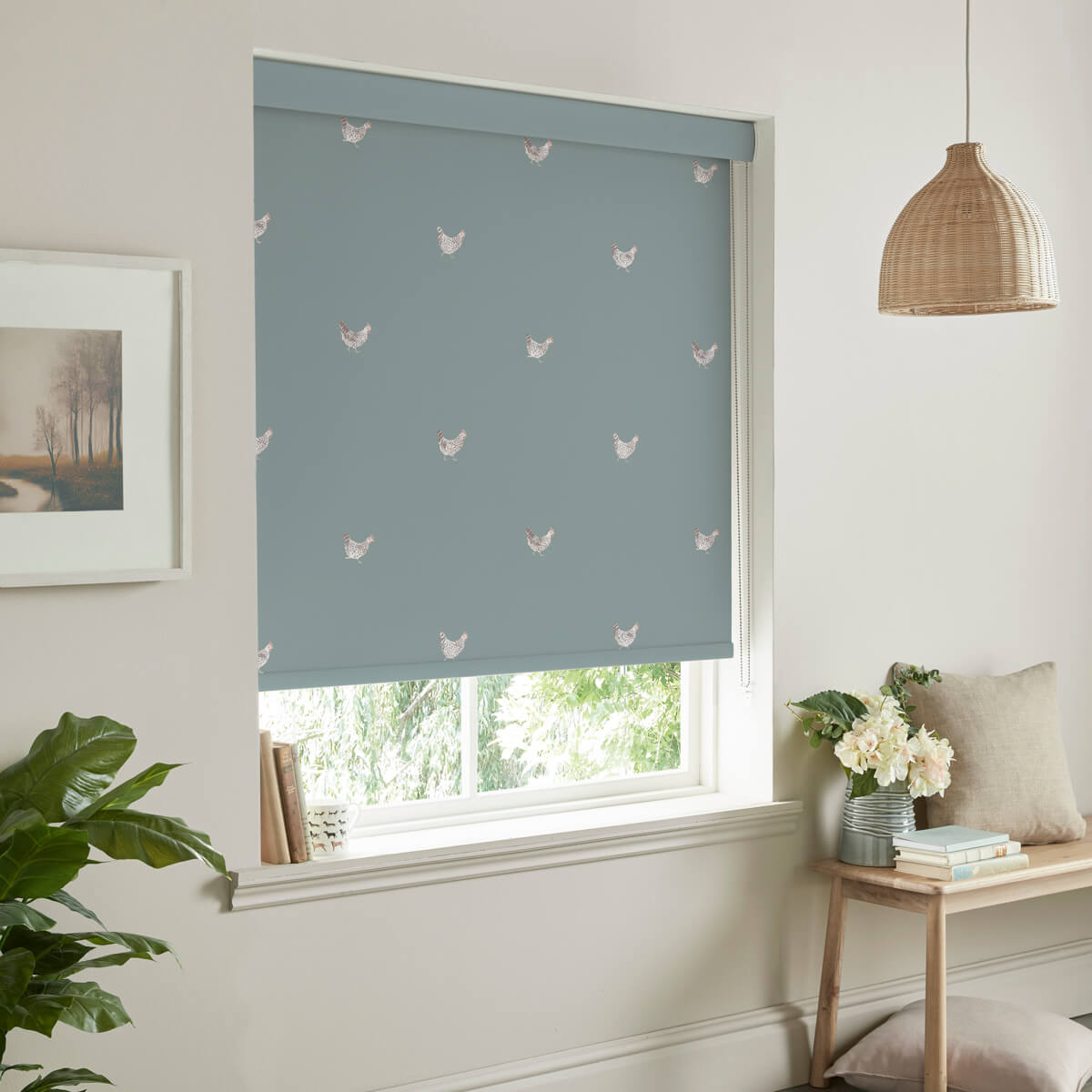 Chicken Deep Duck Egg Roller Blind Sample