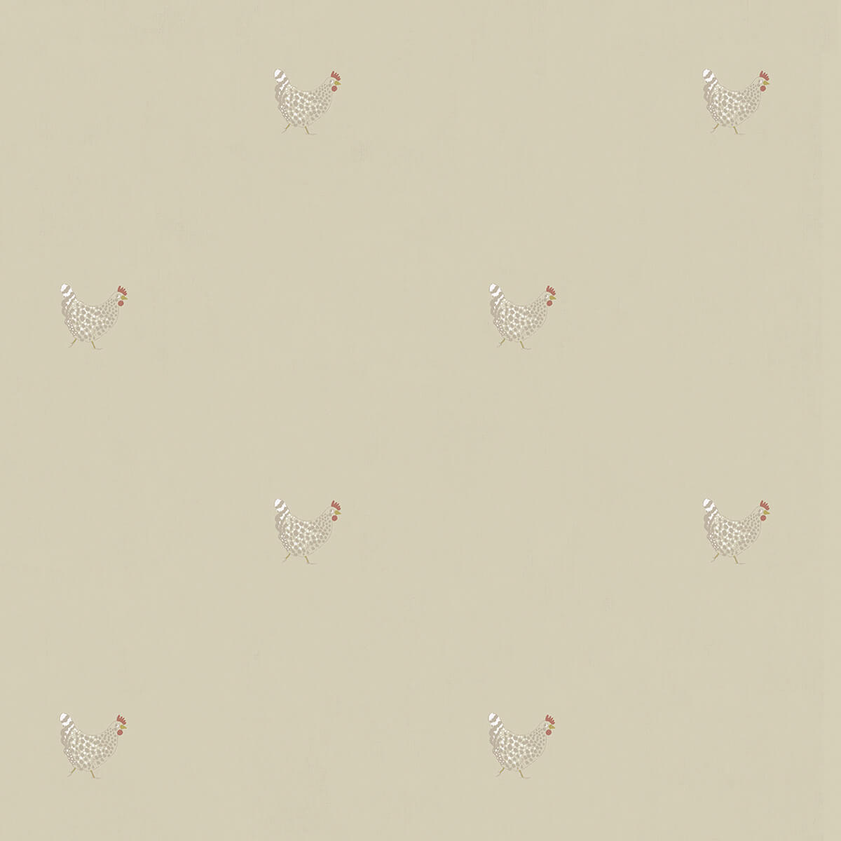 Chicken Natural Roller Blind Sample