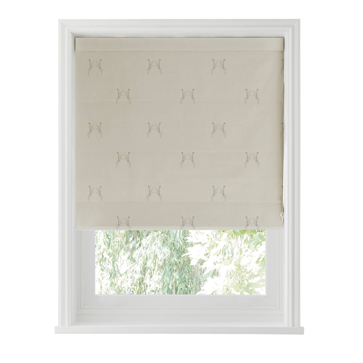 Hare Natural Curtains/Roman Blind Sample