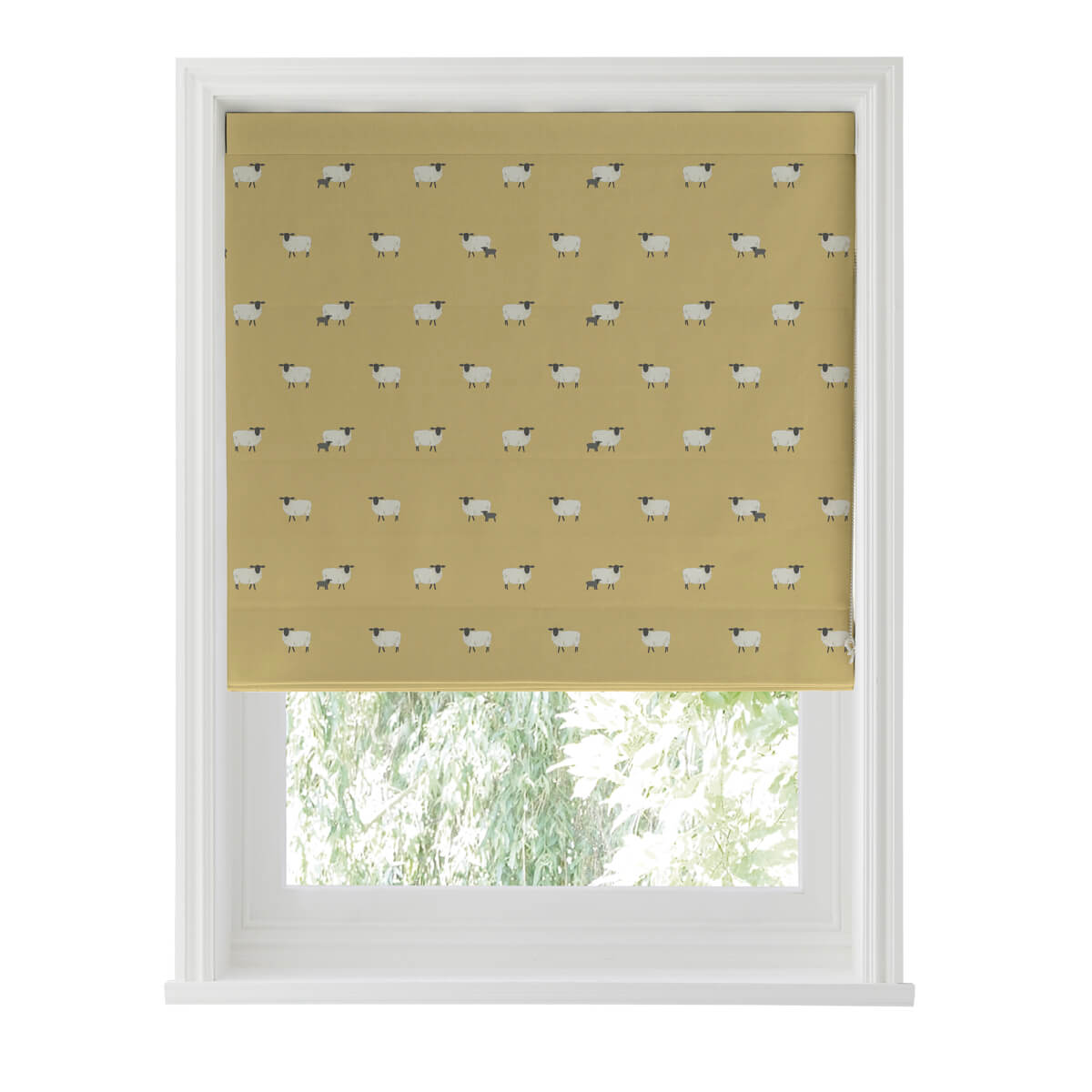 Sheep Ochre Curtains/Roman Blind Sample