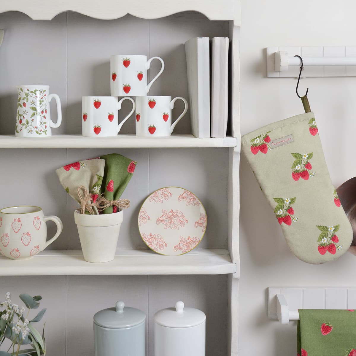 Strawberries Stoneware Side Plate